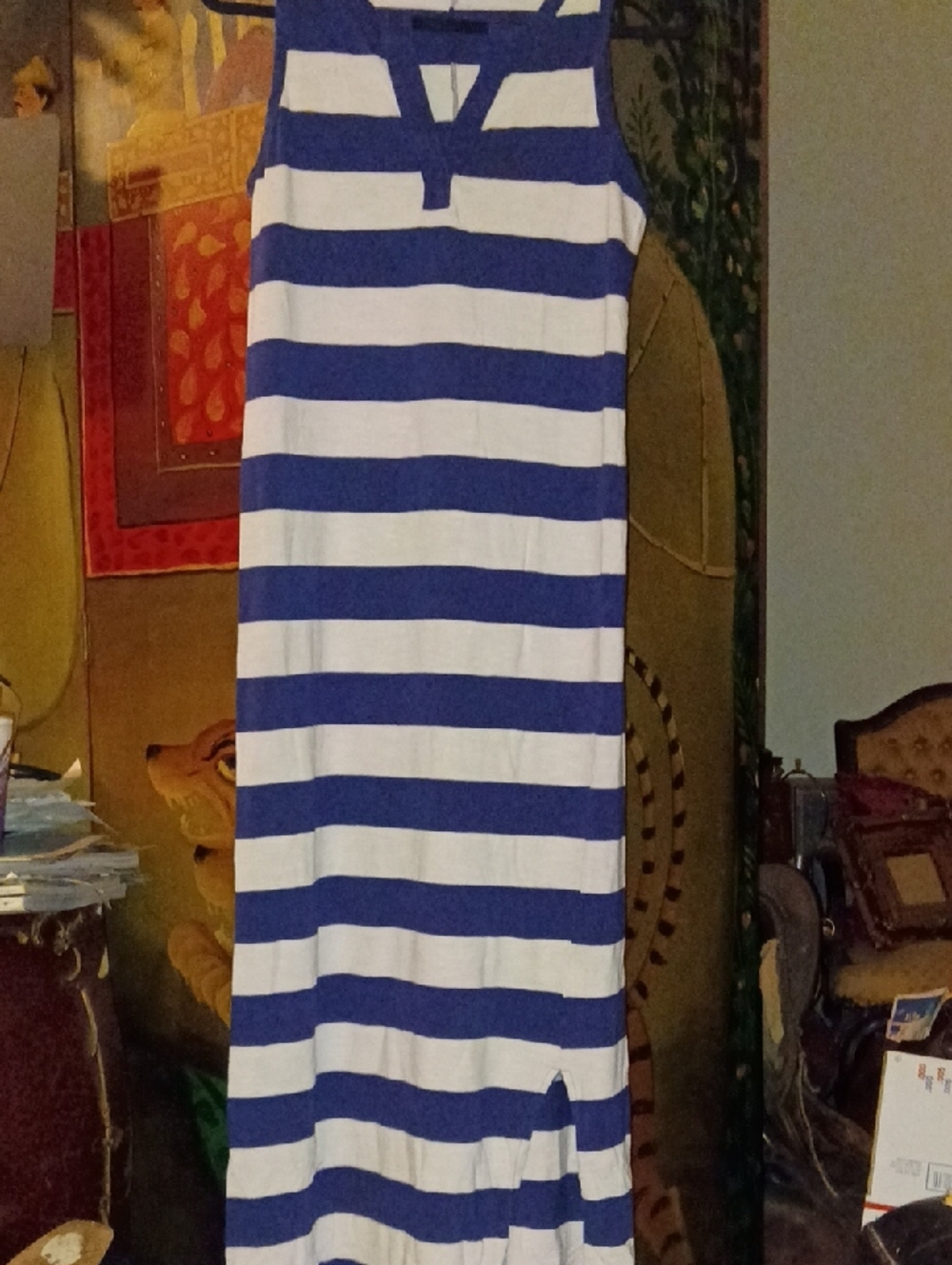 GAP Navy and White Striped Top